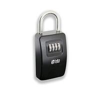 btv | Caja de Seguridad para Llaves para el hogar o el Trabajo con Combinación | Guardallaves de Acero para la Ocultación de Llaves | Modelo Trípoli 2, Fácil Anclaje en Vallas o Manetas