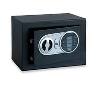 BTV | Caja Fuerte Electrónica modelo Minibank | Caja Seguridad Pequeña y Muy Segura para la Seguridad del Hogar | 17 x 23 x 17 cm | 5 L | Color Negro