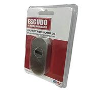 BTV - Escudo de Seguridad INOX Oval - Acero Inoxidable, Formato Ovalado, Protección para Cilindros BTV, 4 Tamaños Disponibles - Blíster 1 ud.