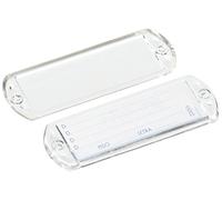 Btv - Juego tarjetero plastico 65x25mm transparente(10u)