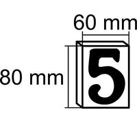 BTV Numero 6 Latón Alto 8 Cm marca