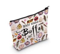 BTVS - Regalo inspirado en Vampire Slayer, regalo para fanáticos de los vampiros, regalo para fanáticos de BTVS, regalo What Would Buffy do bolsa de cosméticos, Buffy Do Reino Unido, 0 unidades
