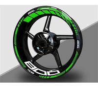 BTWSRX Adhesivos para Llantas De Motocicleta para Kawasaki Z800 Z 800 De 17 Pulgadas, Calcomanías Reflectantes para Llantas, Cinta De Rayas Llantas Calcomanías Pegatina