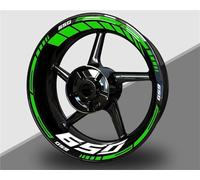 BTWSRX Pegatinas para Ruedas Adhesivo para Rueda De Motocicleta para Kawasaki Z650 Z 650 De 17 Pulgadas, Adhesivo Reflectante para Llanta De Cubo De Rueda Llantas Calcomanías Pegatina