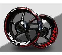 BTWSRX Pegatinas para Ruedas De Motocicleta para Yamaha YZF-R1 YZF R1 2024-2019, Calcomanías Reflectantes para Llantas, Cinta De Rayas Llantas Calcomanías Pegatina