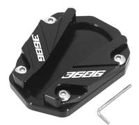 BTWSRX Placa De Soporte Lateral para Pie De Motocicleta, Soporte De Extensión para Zontes 368g 368K 368E Placa ampliada para Caballete Lateral(Negro 1)