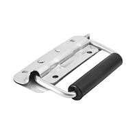 BTWYU Asa de Equipaje,Recambio Tirador de Acero Inoxidable sin terminar for Caja de Herramientas, cajón, Armario, Caja, 122 mm x 42 mm, Color Plateado, 1 Unidad