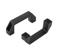 BTWYU Asa de Equipaje,Recambio Tiradores de plástico de 2/4 Piezas, con Centro de Agujeros de 3,54", 90 mm de diámetro y 108 mm de Longitud, for armarios, armarios, etc., Color Negro.(2-Pack,90mm)