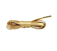 BTWYU Cordones de Zapatos，Cordones de Zapatos elásticos Cordones Planos Plateados y Dorados, Cordones for Zapatos de Baloncesto Deportivos y de Ocio for Hombres y Mujeres con Cuerda(Gold,120ccm)