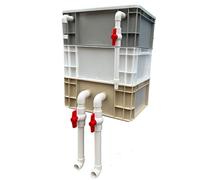 BTYQKZVPM Boîte de Filtration à Circulation, boîte d'égoutta Caja de Filtro Acuario Externa 2/3 Niveles for peceras y estanques, Varios tamaños(15.75x11.81x20.08in/40x30x51CM)