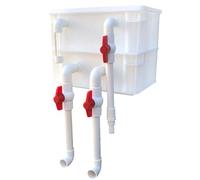 BTYQKZVPM Boîte de Filtration à Circulation, boîte d'égoutta Caja de Filtro Externa for Acuario y Estanque, 2 o 3 Niveles, Color Blanco, Varios tamaños(11.81x7.87x9.06in/30x20x23CM)