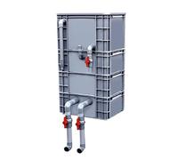 BTYQKZVPM Boîte de Filtration à Circulation, boîte d'égoutta Caja de Filtro for Acuario y Estanque, Gris, Varios tamaños(30x20x50 cm)