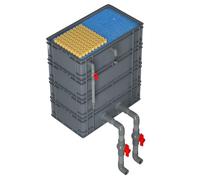 BTYQKZVPM Boîte de Filtration à Circulation, boîte d'égoutta Filtro de Acuario con Caja rotación 2, 3 y 4 Niveles for peceras estanques, Color Rojo, Varios tamaños(23.62x15.75x36.22in/60x40x92CM)