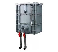 BTYQKZVPM Boîte de Filtration à Circulation, boîte d'égoutta Filtro Externo for Acuario de 3 Niveles, Azul, Varios tamaños, sin Bomba ni Medio filtrante(30x20x35cm)