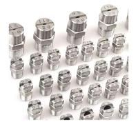 BTYQKZVPM Boquilla de Recambio para Limpiador, Conexión rápida 40-110 Grados 10 Piezas(1/4 External Thread 12.5mm (Bore Diameter 2.4mm),40°)