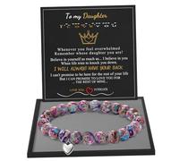 Btysun Pulseras de cuentas para mujer, joyería de cuentas de eslabones ajustables, regalo para mamá, hija, adolescente, novia, hermana, cumpleaños, graduación, Navidad 2024, Normal, Metal, No es una