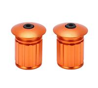 Buachois 1 Par Tapones para Los Extremos de La Barra del Manillar de La Bicicleta, Tapas Ajustables para Los Extremos de La Barra del Manillar de Aleación de Aluminio para Manillares de Bicicleta