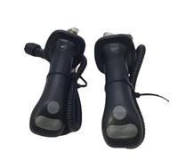 Buachois 2 Uds Manijas de Joystick de Excavadora Palanca de Empuñadura Ergonómica de Metal Mango Kit de Perilla de Control con Precisa Botones Tacto Cómodo Fácil Instalación para DX225/DH225-9 DH300-9
