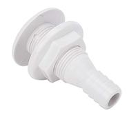 Buachois Accesorio Pasante para Casco, Conector de Drenaje Pasante de Plástico Abs, Manguera de Ventilación de Drenaje de Bomba de Achique para Yate, Vela, RV (3/4 Inch)