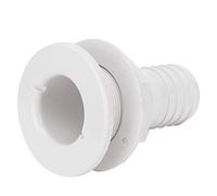 Buachois Accesorio Pasante para Casco, Conector de Drenaje Pasante de Plástico Abs, Manguera de Ventilación de Drenaje de Bomba de Achique para Yate, Vela, RV (1-1/2 Inches)