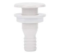 Buachois Accesorio Pasante para Casco, Conector de Drenaje Pasante de Plástico Abs, Manguera de Ventilación de Drenaje de Bomba de Achique para Yate, Vela, RV (1 Inch)