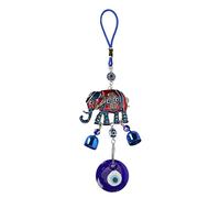 Buachois Adorno Colgante De Elefante De Ojo Azul, Colgante De Ojo Azul con Goteo De Aceite, Exquisitos Accesorios Colgantes De La Suerte para Espejo Retrovisor del Coche, Decoraciones Personalizadas