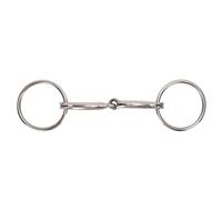 Buachois Brida de Boca de Acero Inoxidable para Caballos, Doble Anillo, Antebrazo Suave, para Entrenamiento y Equitación