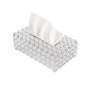 Buachois Caja de Pañuelo,Caja para Toallitas Faciales,Transparente Rectangular Cristal Caja de Pañuelos de Papel Servilletero,para La Oficina,Baño,Cocina,Decoración de Coche Automotive