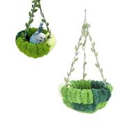 Buachois Cama de Hamaca para Loros, Cama de pájaro Colgante de lujos, cómodos nidos de vellón Colgantes de vellón Colgante para el Periquito, Conure, Periquito, cacatúa, bóveda, Pinza, (L)