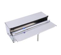 Buachois Dispensador Manual de Film Stretch de Acero Inoxidable 304, Cortador Eficiente y Empaquetado Rápido, Dispensador de Alimentos para Cocina y Preparación de Comidas en Casa