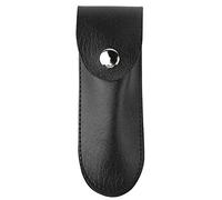 Buachois Estuche de cuero para abrebotellas, bolso pequeño para herramientas de vino, funda protectora para juegos de cuchillos, tamaño compacto para fácil transporte (Negra)