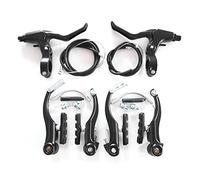 Buachois Frenos De Bicicleta, Frenos En V para Bicicletas Bicicleta De Montaña Lineal Freno En V Palanca De Freno De Bicicleta Plegable De Aleación De Aluminio Juego De Frenos En V Manija De Freno