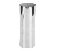 Buachois Jarrón Alto de Acero Inoxidable 304, Diseño de Cintura Color Plateado para Decoración Floral en Bodas, Oficina y Eventos Especiales