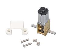 Buachois Motor con Engranajes, Motor De Reducción De Velocidad De Motor Helicoidal Turbo De Doble Eje DC 12 V 16 RPM, Motor De Reducción De Engranaje Helicoidal De Doble Eje para Máquina