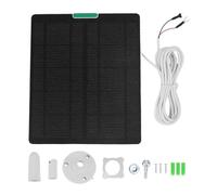 Buachois Panel Solar 10W para Ring Video Doorbell 4 3 Plus, Cargador Solar para Camara de Seguridad, Panel Solar ETFE de Alta Eficiencia, Tipo U, para Uso en Exteriores (Blanca)