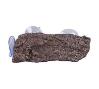 Buachois Plataforma de Resina con Corteza Natural Simulada para Que Las Tortugas Tomen El Sol, con 3 Ventosas Resistentes, Ideal como Terraza de Descanso para Tortugas, Galápagos Y Ranas