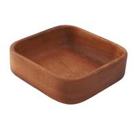 Buachois Plato para Servir de Madera, Plato para Bombones de Caramelos, Frutos Secos Y Refrigerios, Bandeja Multiusos Reutilizable para Servir Alimentos para Entretener la Fecha de la (Square)