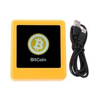 Buachois Reloj Digital Bitcoin con Display de Temperatura y Humedad, Monitoreo del Tiempo y del Mercado de Criptomonedas, para Hombres, Mujeres y Aficionados a la Tecnología