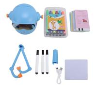 Buachois Robot de Dibujo para Niños, Educativo Juguete Inteligente con 12 Colores y 100 Tarjetas, Auto Pintura Materiales Seguros Aprendizaje Autónomo para Niños, Educativo