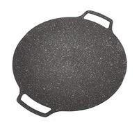 Buachois Sartén Barbacoa Coreana, Plancha Redonda de Aleación de Aluminio con Revestimiento Antiadherente Y Asas Dobles, Compatible con Cocinas de Gas, Inducción Y Eléctricas (Universal Type 33cm)