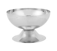 Buachois Tazón de helado de acero inoxidable 304 con tenedor, tazón de postre de 200 ml para sundae, yogur, pudín, bagatela, ensalada de frutas, merienda, parfait, taza de helado (Corta)