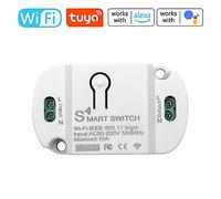 Buachois Tuya 220 V Intelligent Household Timer Switch, Cordless Remote Converted Module, Multipurpose Smart Life Controller for Table Lamp, Floor Lamp, Pool Light, Holiday Decorations