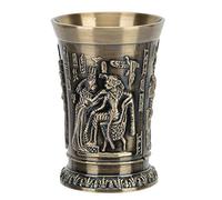 Buachois Vaso de Whisky, Taza de Metal Vintage para Bebidas Espirituosas, Aleación de Zinc con Tema del Antiguo Egipto, Taza Coleccionable para Decoración del Hogar, Fiesta, Regalo