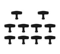 BUAGOUWZ 10X Empunadura Tirador de Arranque del Retroceso Reemplazo Negro para Motor