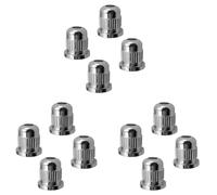 BUAGOUWZ 12 Piezas de Buje de Virolas de Montaje de Cuerdas de Bajo Eléctrico para Cuerpo de Universal, Plateado