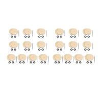 BUAGOUWZ 20 Juegos de Conectores para Juntas de Muñecas, Juntas de Pasador y Discos de Tablero de Fibra de Madera, Pernos de Acoplamiento Móviles, Accesorios para Muñecas, 30 mm