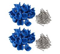 BUAGOUWZ 20 Piezas de Cuerda de Escalada Conector de PláStico Hebilla de Red Accesorios de Escalada para Columpios de DiversiónAl Aire Libre Piezas de Cuerda de Escalada