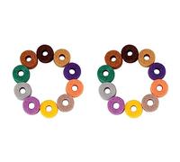 BUAGOUWZ 20 Piezas Soporte de Platillos Arandela de Fieltro Reemplazo de Almohadilla Redonda Blanda para Conjunto de Tambores Platillos (Color Aleatorio)