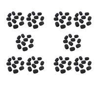 BUAGOUWZ 200 Uds Micrófono Auriculares Parrilla Parabrisas Esponja Espuma Cubierta de Micrófono Negro 30 mm x 8 mm