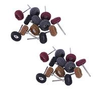 BUAGOUWZ 24 Piezas de Pulido, Lijado, Pulido, Rueda, TampóN, Abrasivo, Cabezal de Cepillo para Rotary